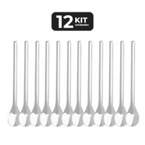 Kit 12 colher bailarina inox 20 cm
