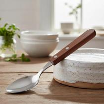 Kit 12 Colher de Mesa Com Cabo de Madeira Prático e Funcional para Uso Diário Restaurante Buffet Servir Talher Kit 12 Colher de Mesa Com Cabo de Madeira Prático e Funcional para Uso Diário Restaurante Buffet Servir Talher