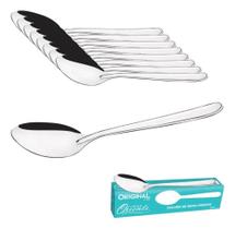 Kit 12 Colher De Sopa Mesa Inox 17,5Cm Talheres Refeição - P