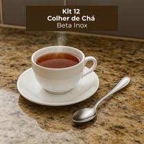 Kit 12 Colheres de Chá Beta em Inox