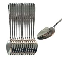 Kit 12 Colheres de Sobremesa 100% Aço Inox