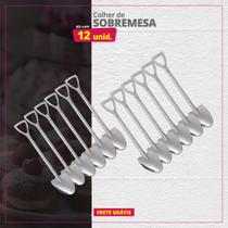 Kit 12 Colheres de Sobremesa Inox Pá Redonda Kit 12 Colheres de Sobremesa Inox Pá Redonda