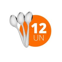 Kit - 12 Colheres De Sobremesa Luxo Laguna Em Aço Inox Csitop - Tramontina