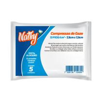 Kit 12 Compressas De Gaze 13 Fios De 5 Unidades Cada Nathy