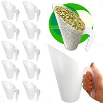 Kit 12 Conchas 1,8l Plástica p/ Cereais Grãos Temperos Ração