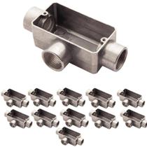 Kit 12 Conduletes Aluminio T 3/4" Bsp S/ Tampa - Tramontina Kit 12 Conduletes Aluminio T 3/4" Bsp S/ Tampa - Tramontina