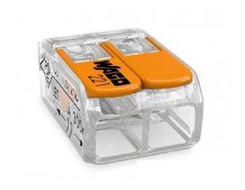 Kit 12 Conector 221 Wago 2 Polos 6mm 41a Profissional Kit 12 Conector 221 Wago 2 Polos 6mm 41a Profissional
