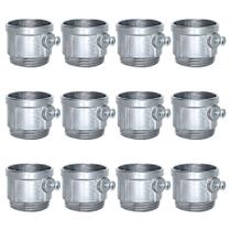 Kit 12 Conector Unid Cônico Condulete C/ Rosca 3/4" Alumínio Kit 12 Conector Unid Cônico Condulete C/ Rosca 3/4" Alumínio