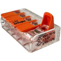 Kit 12 Conector Wago Emenda 5 Fios Mod. 221-615