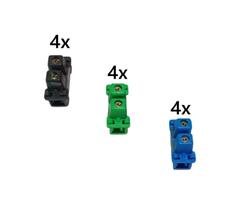 KIT 12 Conectores Dersehn Ca10 Unipolar 2,5-10mm²