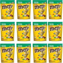 Kit 12 Confeitos Chocolate Aoleite Amendoim M&m's Sachê 148g - Mars