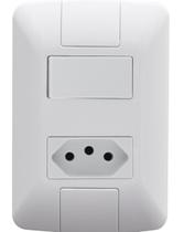 Kit 12 Conj 4x2 1 Interruptor Tomada 2P+T 10A 250V Kit 12 Conj 4x2 1 Interruptor Tomada 2P+T 10A 250V
