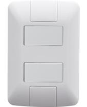 Kit 12 Conjunto 4x2 2 Interruptores Tramontina Aria 6A 250V