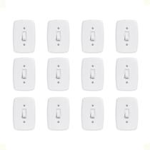 Kit 12 Conjunto Embutir 4x2, 1 Interruptor BR 250v Standart Kit 12 Conjunto Embutir 4x2, 1 Interruptor BR 250v Standart