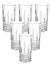 Kit 12 Copo Alto Long Drink Vidro Grosso Diamond Água 350ml Kit 12 Copo Alto Long Drink Vidro Grosso Diamond Água 350ml