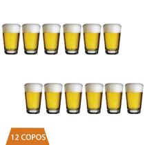 Kit 12 Copo De Vidro Caldereta 350ml Suco Bar Cerveja Nadir