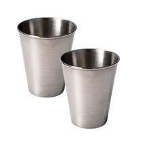 Kit 12 Copos Aço Inox 70ml para Drinks Café