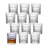Kit 12 Copos Baixo De Whisky Caipirinha Vidro Luxo Bebidas