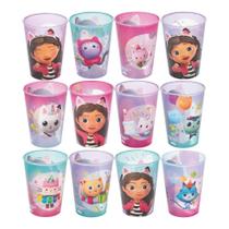 Kit 12 Copos Casa Mágica da Gabby 320 ml Lembrancinhas Festa Infantil Aniversário Colecionável Reutilizável Resistente
