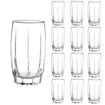 kit 12 Copos De Vidro Long Drink 374ML Amadeus transparente