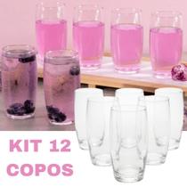 Kit 12 Copos De Vidro Nadir Long Drink 300Ml Oca