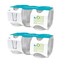 Kit 12 Copos Nadir Amazon em Vidro Transparente 190ml
