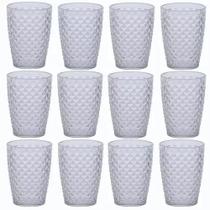 Kit 12 Copos P/ Água - Luxxor 500ml Transparente
