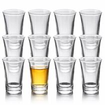 Kit 12 Copos Shot Vidro Dose Copinhos Cachaça Tequila Vodka