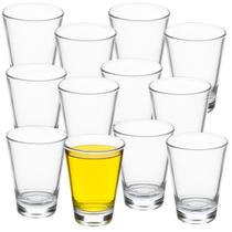 Kit 12 Copos Shot Vidro Dose Copinhos Cachaça Tequila Vodka