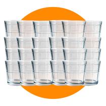 Kit 12 Copos Vidro 350ml Reforçado para Suco Água Caipirinha Whisky Drinks Mesa Posta Transparente
