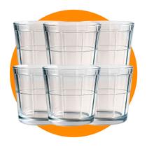 Kit 12 Copos Vidro 350ml Reforçado para Suco Água Caipirinha Whisky Drinks Mesa Posta Transparente