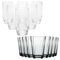 Kit 12 Copos Vidro Amazonia 190ml Oca 300ml Para Suco Água Kit 12 Copos Vidro Amazonia 190ml Oca 300ml Para Suco Água