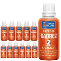 Kit 12 Corante Líquido Xadrez Sherwin Williams Tintas Bisnaga Pigmento Cores Parede Base Dágua 50ml Kit 12 Corante Líquido Xadrez Sherwin Williams Tintas Bisnaga Pigmento Cores Parede Base Dágua 50ml