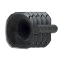 Kit 12 Cornetas Plásticas Curta LC14-50 - Preta