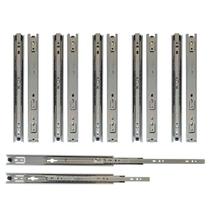 Kit 12 Corrediça Telescópica 30Cm Para Gaveta Trilho 6 Pares Kit 12 Corrediça Telescópica 30Cm Para Gaveta Trilho 6 Pares