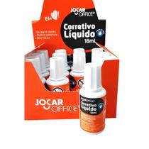 Kit 12 Corretivos Escolar Branquinho 18Ml - Jocar Office Kit 12 Corretivos Escolar Branquinho 18Ml - Jocar Office