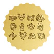 Kit 12 Cortadores Represetação Signos Horóscopo