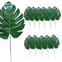 Kit 12 Costela De Adão Folhagens Decoração Artificial