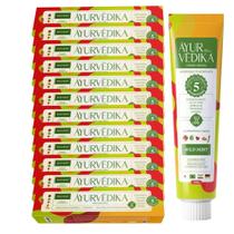 Kit 12 Creme Dental Ayurvédico Sem Flúor Wild Mint Natural Kit 12 Creme Dental Ayurvédico Sem Flúor Wild Mint Natural