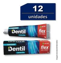 Kit 12 Creme Dental Dentil Com Flúor Cálcio + Proteção 70g
