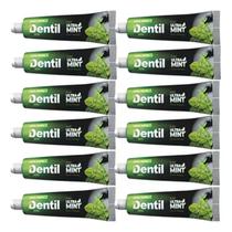 Kit 12 Creme Dental Ultra Mint C/xilitol S/flúor 70gr Dentil Kit 12 Creme Dental Ultra Mint C/xilitol S/flúor 70gr Dentil