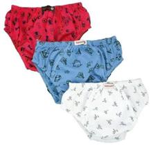 Kit 12 Cueca Infantil Algodão Estampada Varías Cores