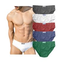 Kit 12 Cueca Masculina Slip Adulto Básica Algodão Kit 12 Cueca Masculina Slip Adulto Básica Algodão