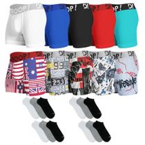 Kit 12 Cuecas Box Boxer + 12 Pares De Meias Atacado Revenda