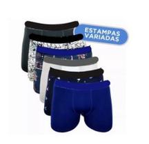 Kit 12 Cuecas box boxer Infantil lisas e estampadas variadas