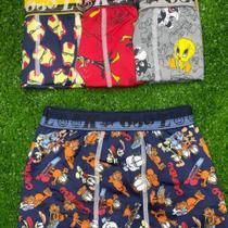 Kit 12 Cuecas Boxer Infantis de Microfibra Macia e Conforto