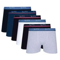 Kit 12 Cuecas Boxer Lupo Algodão Cotton Box Masculina Adulto