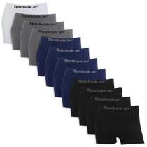 Kit 12 Cuecas Boxer Masculina Sem Costura Microfibra Confortável Reebok