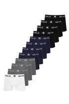 Kit 12 Cuecas Boxer Masculinas Microfibra Polo Wear Sortido