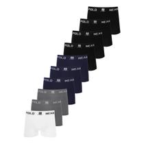 Kit 12 Cuecas Boxer Polo Wear Microfibra Sem Costura